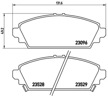 Sapatas do freio dianteiras de disco P28031 Brembo