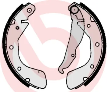 Sapatas do freio traseiras de tambor S59513 Brembo