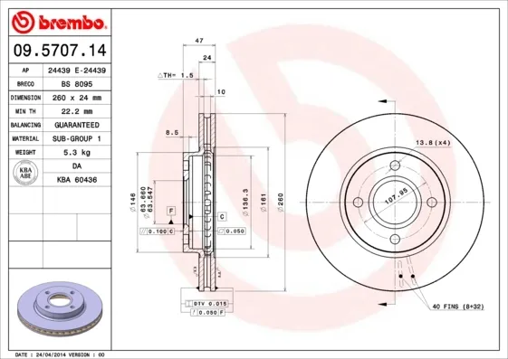 09570714 Brembo