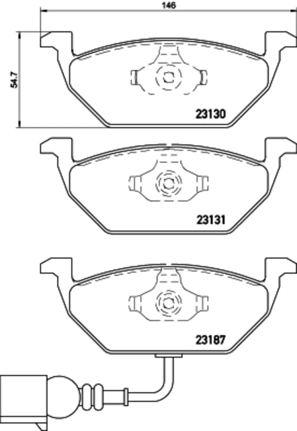 P85072 Brembo sapatas do freio dianteiras de disco