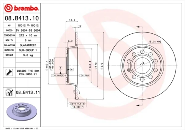 08B41310 Brembo