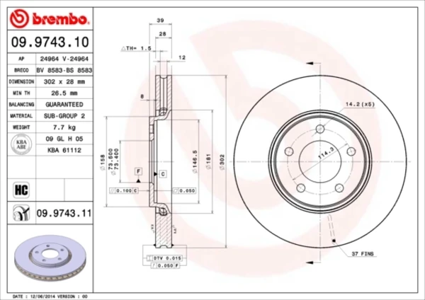 09974311 Brembo
