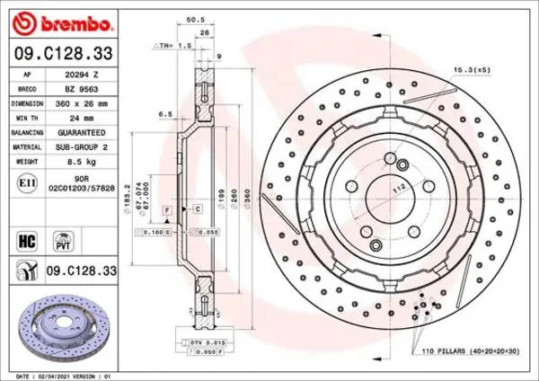 09C12833 Brembo
