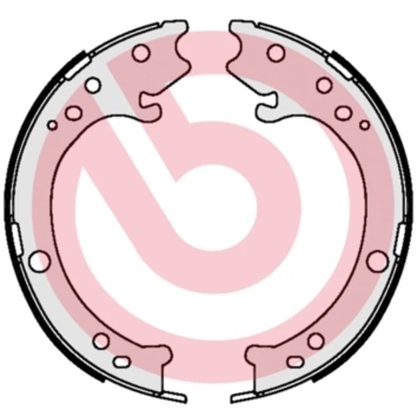 S28517 Brembo sapatas do freio de estacionamento