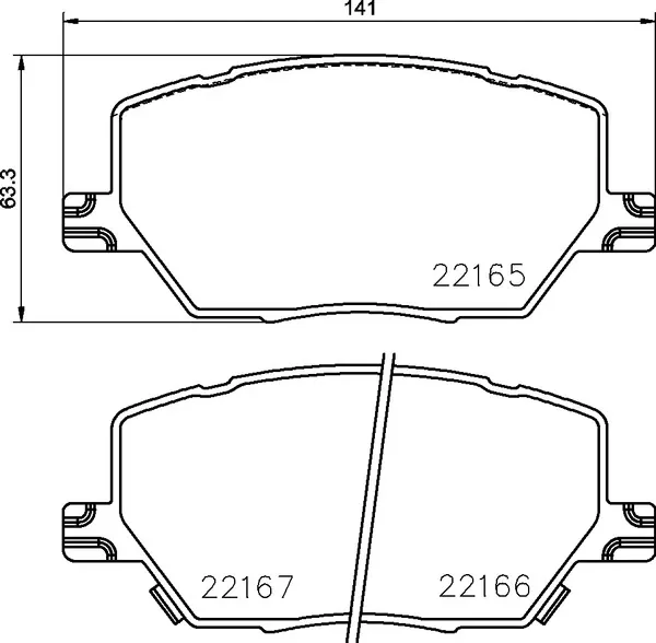Sapatas do freio dianteiras de disco P23164 Brembo
