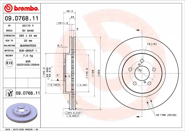 09D76811 Brembo