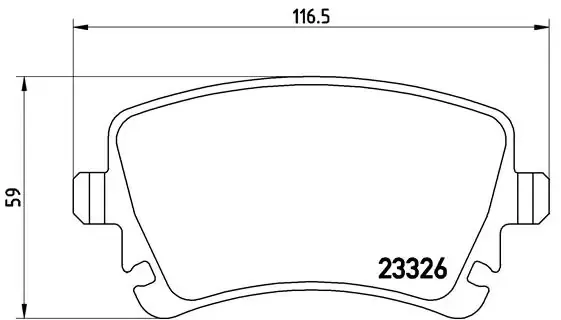 Sapatas do freio traseiras de disco P85083 Brembo
