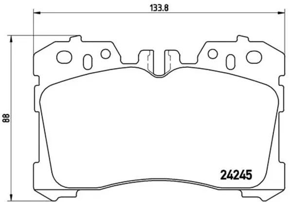 P83075 Brembo sapatas do freio dianteiras de disco
