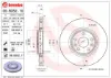 Disco do freio dianteiro 09B35211 Brembo
