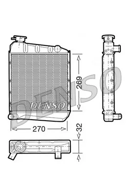 Radiador de esfriamento de motor BM410 Magneti Marelli