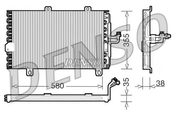 Radiador de aparelho de ar condicionado Fiat Tipo 160