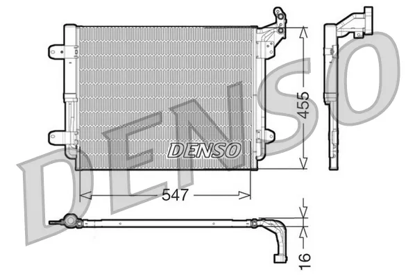 Radiador de aparelho de ar condicionado DCN32062 Denso