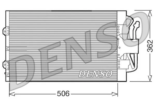 Radiador de aparelho de ar condicionado DCN10004 Denso