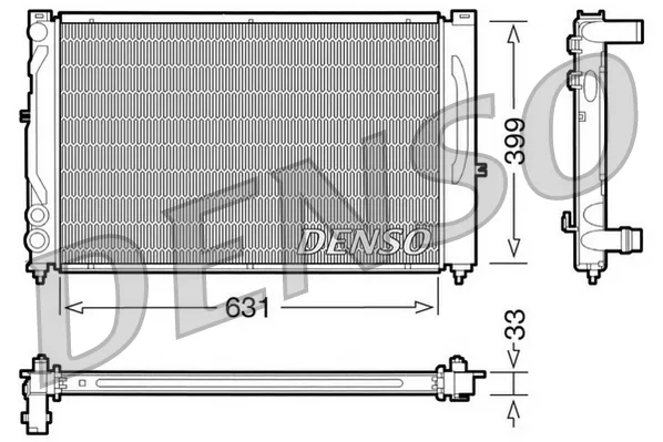 Radiador de esfriamento de motor DRM02020 Denso
