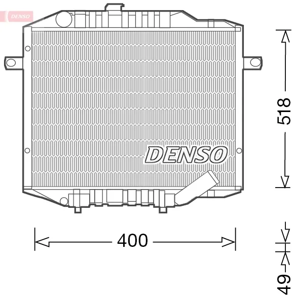 Radiador de esfriamento de motor MB356343 Mitsubishi