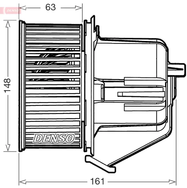 Motor de ventilador de forno (de aquecedor de salão) DEA07027 Denso