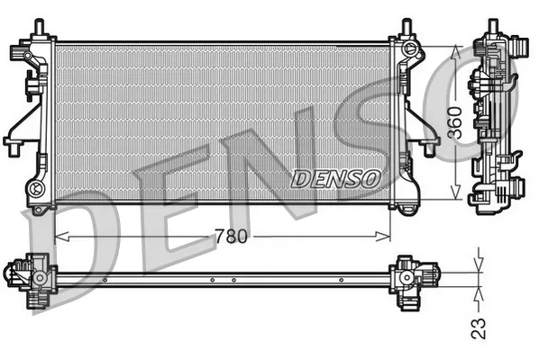 Compre Radiador de esfriamento de motor Fiat Ducato III 250