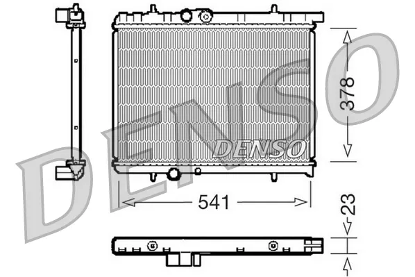 Radiador de esfriamento de motor DRM21031 Denso