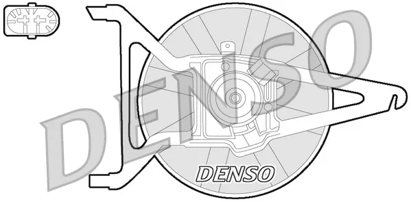 Ventilador elétrico de esfriamento montado (motor + roda de aletas) Citroen AX ZA