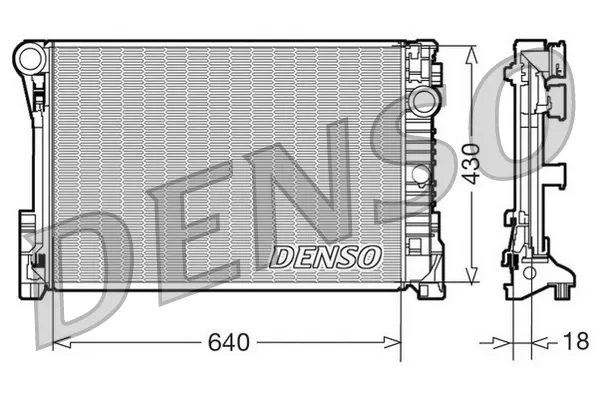 Radiador de esfriamento de motor DRM17111 Denso
