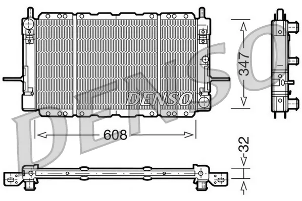 Radiador de esfriamento de motor Ford Sierra I