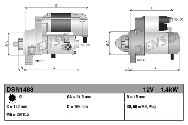 Motor de arranco DSN1488 Denso