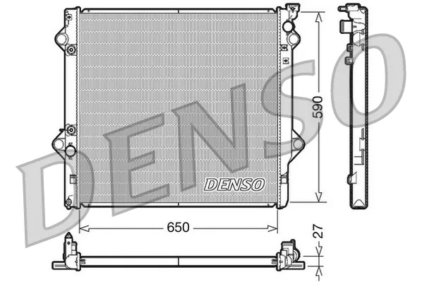 Radiador de esfriamento de motor DRM50047 Denso