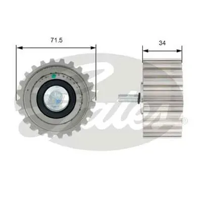 Rolo parasita da correia do mecanismo de distribuição de gás Fiat Ducato 3 250