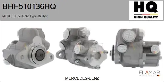 Bomba da Direção hidrâulica assistida 0034602280 Mercedes