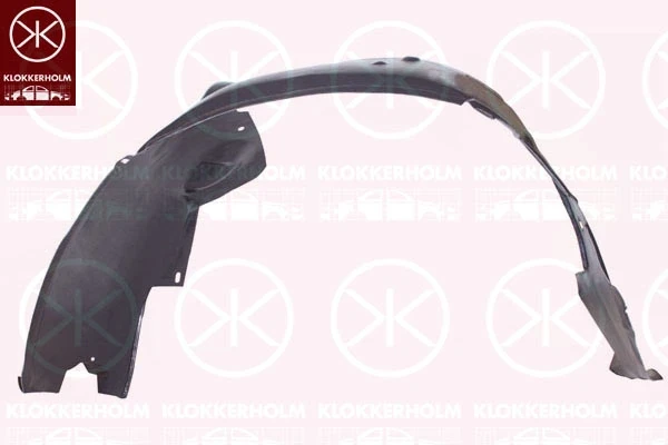 Guarda-barras direito do pára-lama dianteiro para Opel Astra (F69)