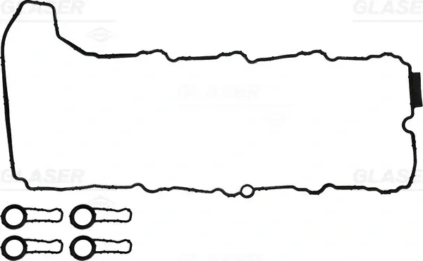 Vedante da tampa de válvulas de motor, kit V3812000 Glaser