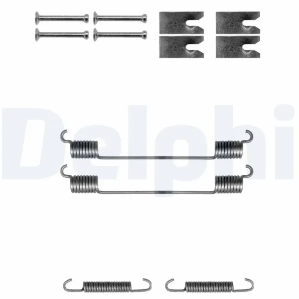 Kit de montagem das sapatas traseiras de tambor LY1310 Delphi