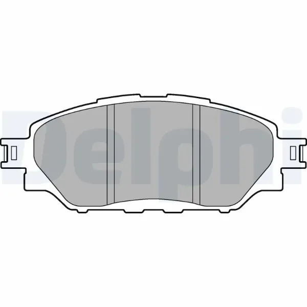 Sapatas do freio dianteiras de disco Toyota Hilux GUN12, GUN13