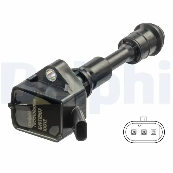 Bobina de ignição GN1090712B1 Delphi