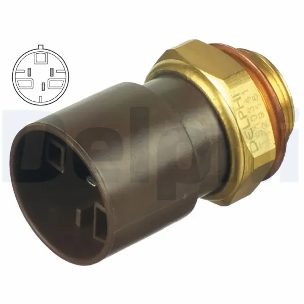 Sensor de temperatura do fluido de esfriamento (de ativação de ventilador do radiador) TS10341 Delphi