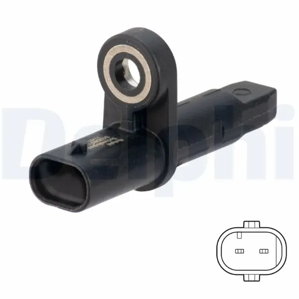 Sensor dianteiro de ABS SS20801 Delphi