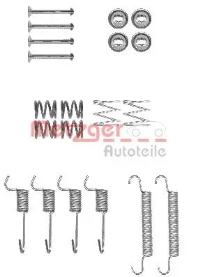 Kit de montagem das sapatas traseiras de tambor Hyundai Accent III
