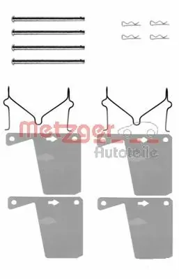 Kit de molas de fixação de sapatas de disco dianteiras Ford Taunus '80
