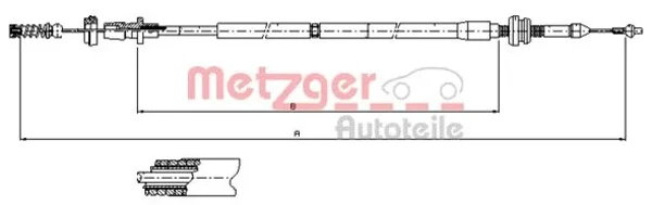 Cabo/pedal de gás (de acelerador) para Volkswagen Golf (1J1)