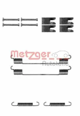 Kit de montagem das sapatas traseiras de tambor Fiat Fiorino 225