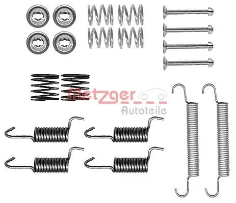 Kit de montagem das sapatas traseiras de tambor Hyundai Getz 