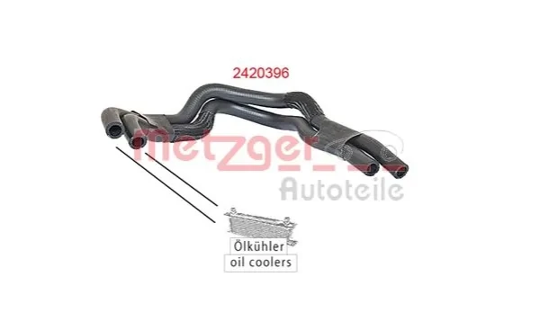 Mangueira (cano derivado) do sistema de esfriamento para Renault Master (HD, FD)
