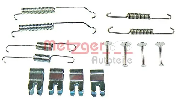 Kit de montagem das sapatas traseiras de tambor Ford Fiesta Mk6