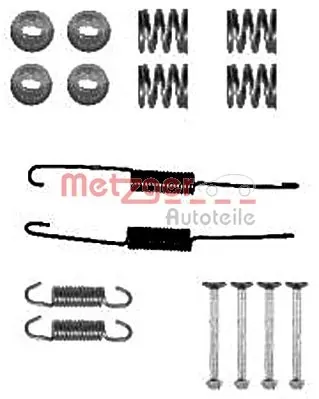 Kit de montagem das sapatas traseiras de tambor Toyota Yaris P13