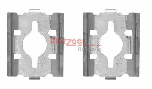 Kit de molas de fixação de sapatas de disco dianteiras 7551600 Fiat/Alfa/Lancia