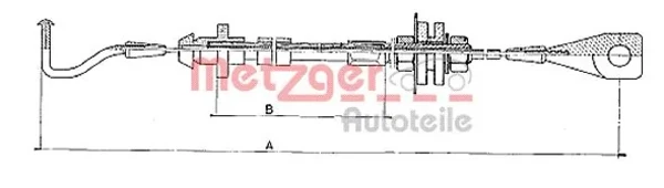 Cabo/pedal de gás (de acelerador) para Volkswagen Caddy (14)