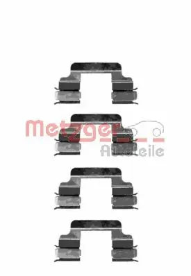 Kit de molas de fixação de sapatas de disco dianteiras Peugeot 407 6D