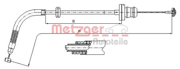Cabo/pedal de gás (de acelerador) para Fiat Punto (188)