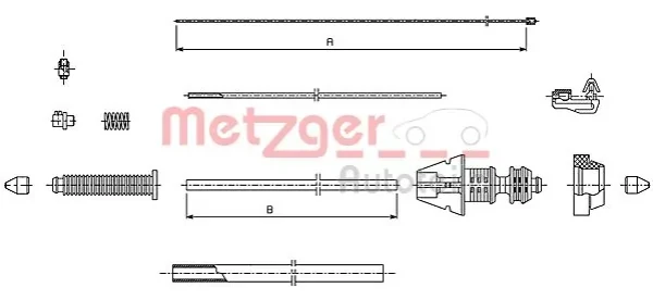 Cabo/pedal de gás (de acelerador) para Peugeot 806 (221)