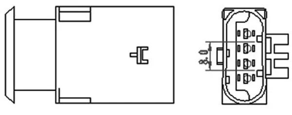 Sonda lambda, sensor de oxigênio até o catalisador 466016355050 Magneti Marelli